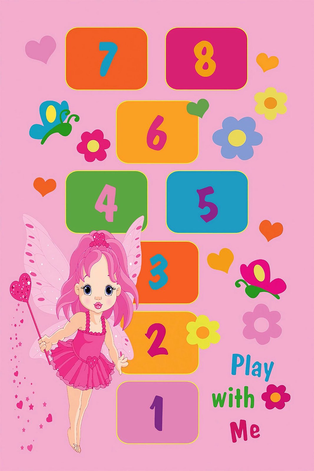 Qilim për fëmijë, shumëngjyrësh, 60x100cm, Conceptum Hypnose, WOOKECE050