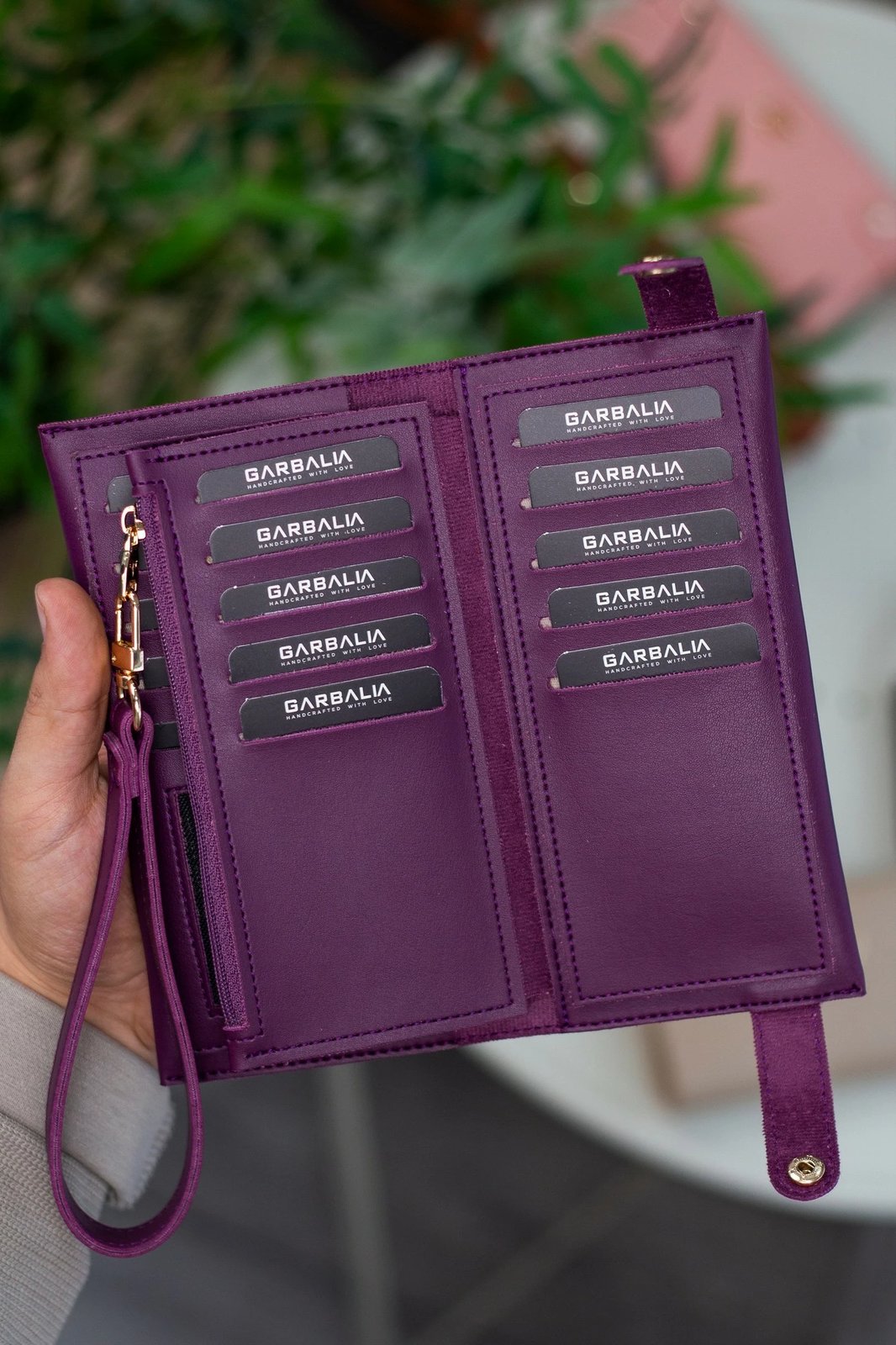 Portofol për gra, Zoozie Bags, ngjyrë damson, Tiran