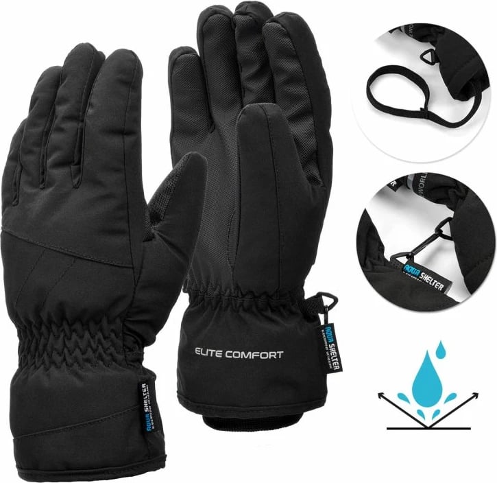 Doreza dimri Meteor, unisex, të zeza