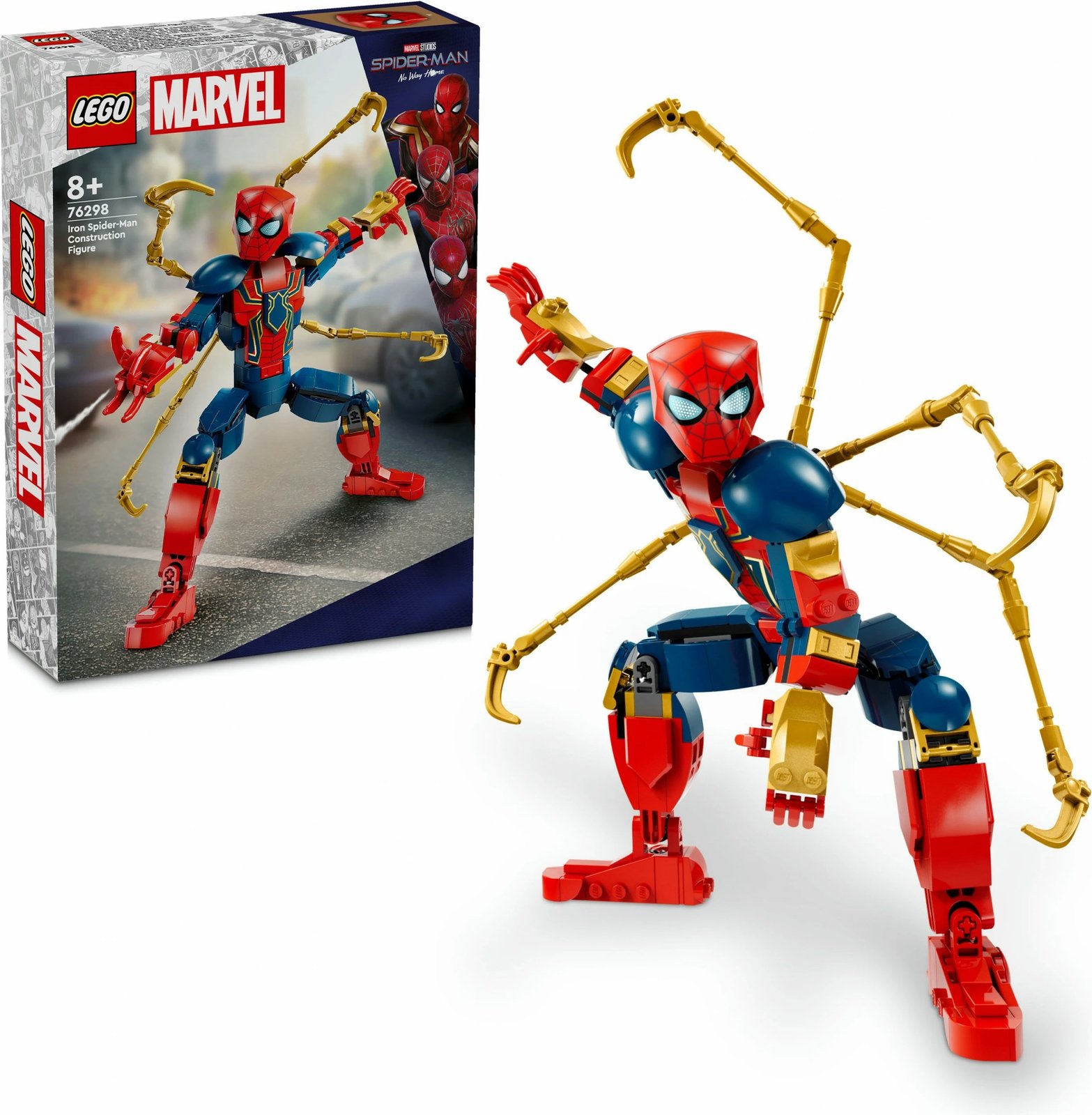 Set ndërtimi LEGO Iron Spider-Man 76298, 303 pjesë, shumëngjyrësh Set ndërtimi LEGO Iron Spider-Man 76298, 303 pjesë, shumëngjyrësh