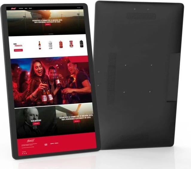 Tablet ALLNET 24 inç, Android 12, RK3588, HDMI, e zezë