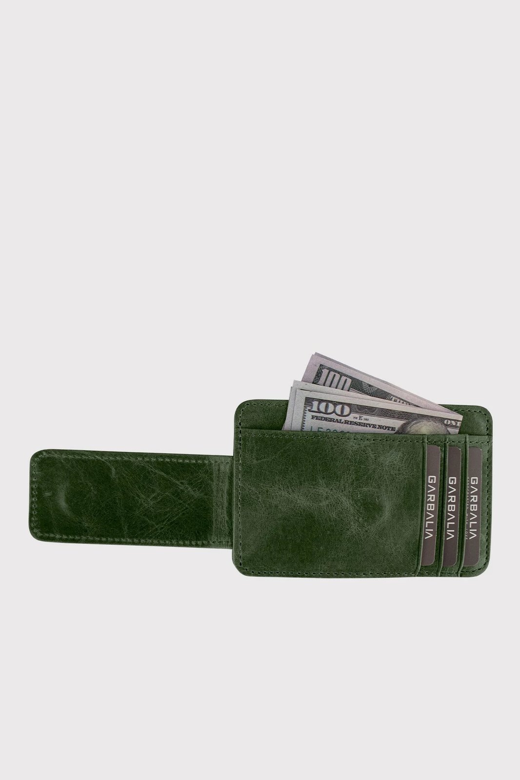 Portofol për burra, lëkurë origjinale, ngjyrë e gjelbër, Zoozie Bags Pisa Crazy