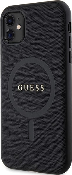 Mbështjellës Guess GUHMN61PSAHMCK për iPhone 11/XR, Saffiano MagSafe, i zi Mbështjellës Guess GUHMN61PSAHMCK për iPhone 11/XR, Saffiano MagSafe, i zi