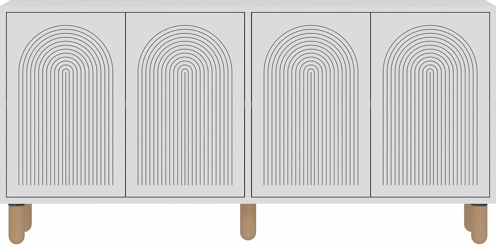 Konsol Skye Decor, e bardhë, Doresta