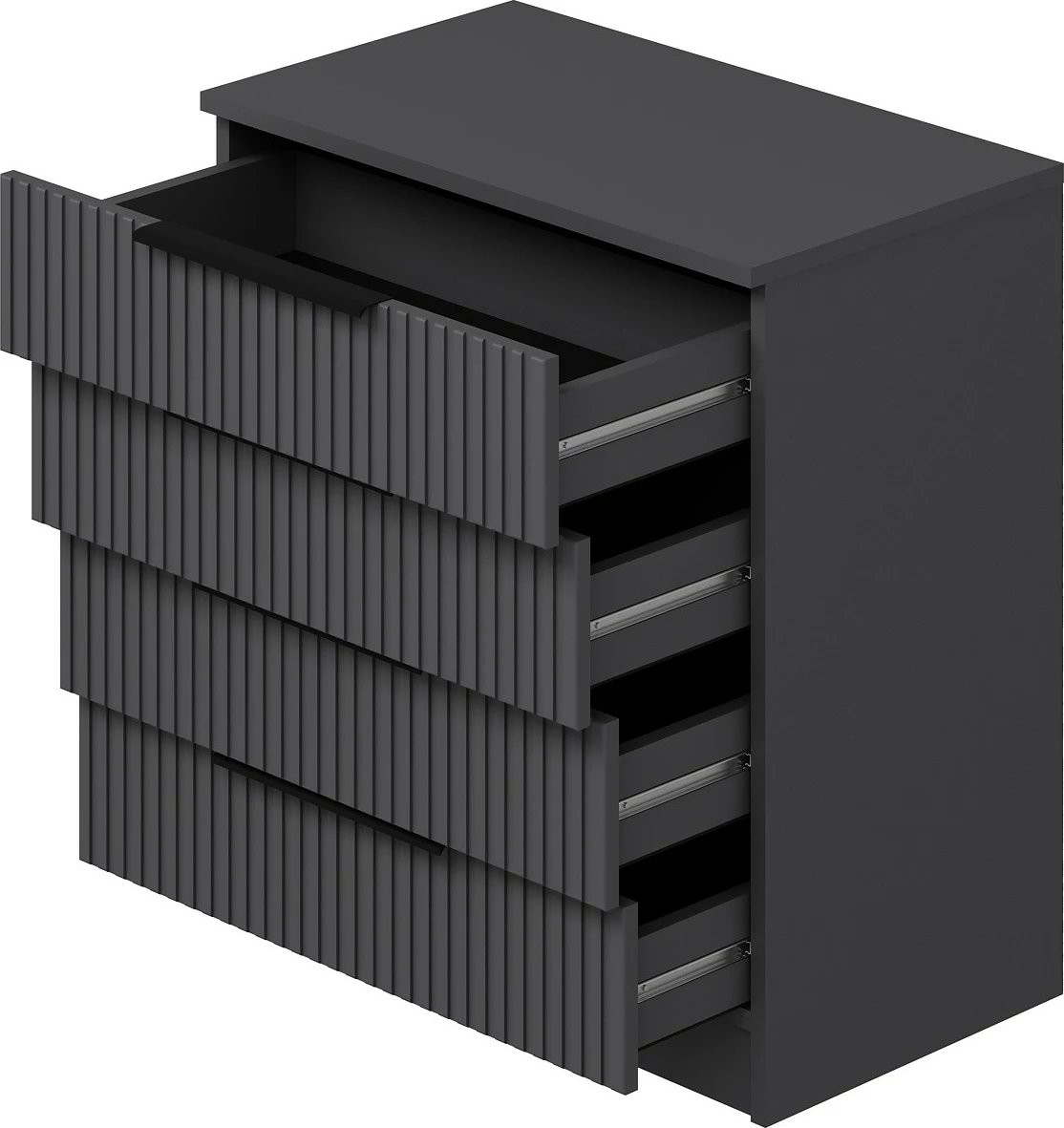 Komodë Hanah Home, Kale, anthracite, 72x77x42cm