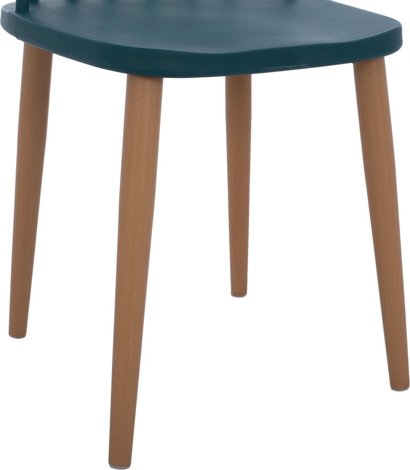 Karrige ngrënieje Vanessa blu me këmbë metalike 43x41x82,5 cm., set prej 4 copë