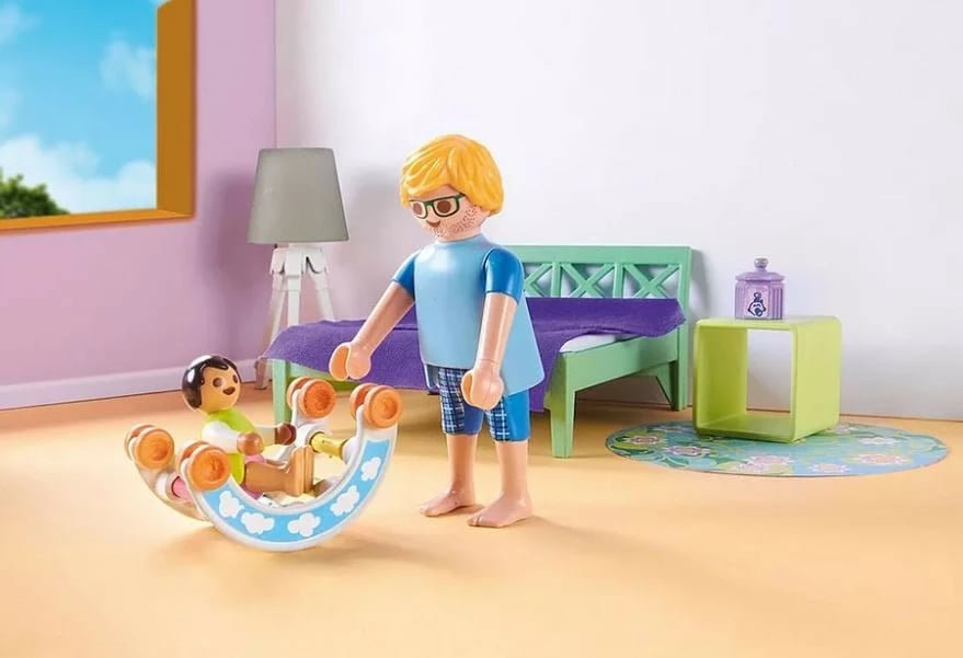 Set lodrash Playmobil My Life 71609, dhomë gjumi me kënd loje, 50 pjesë