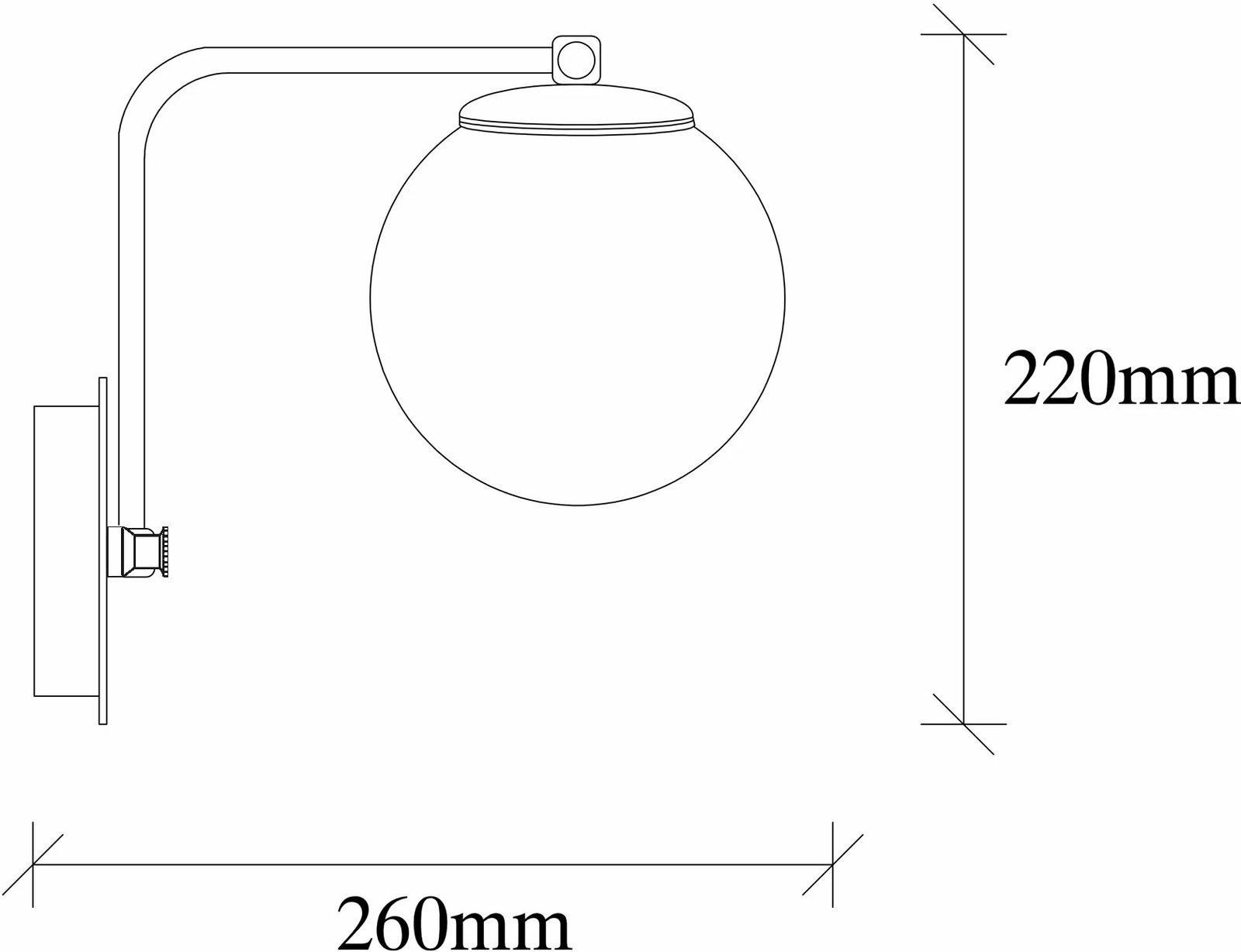 Llambë muri Opviq, Daisy - 146-A, ngjyrë ari