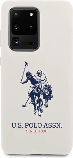 Mbështjellës U.S. Polo Assn. Silicone për Samsung Galaxy S20 Ultra, Bardhë