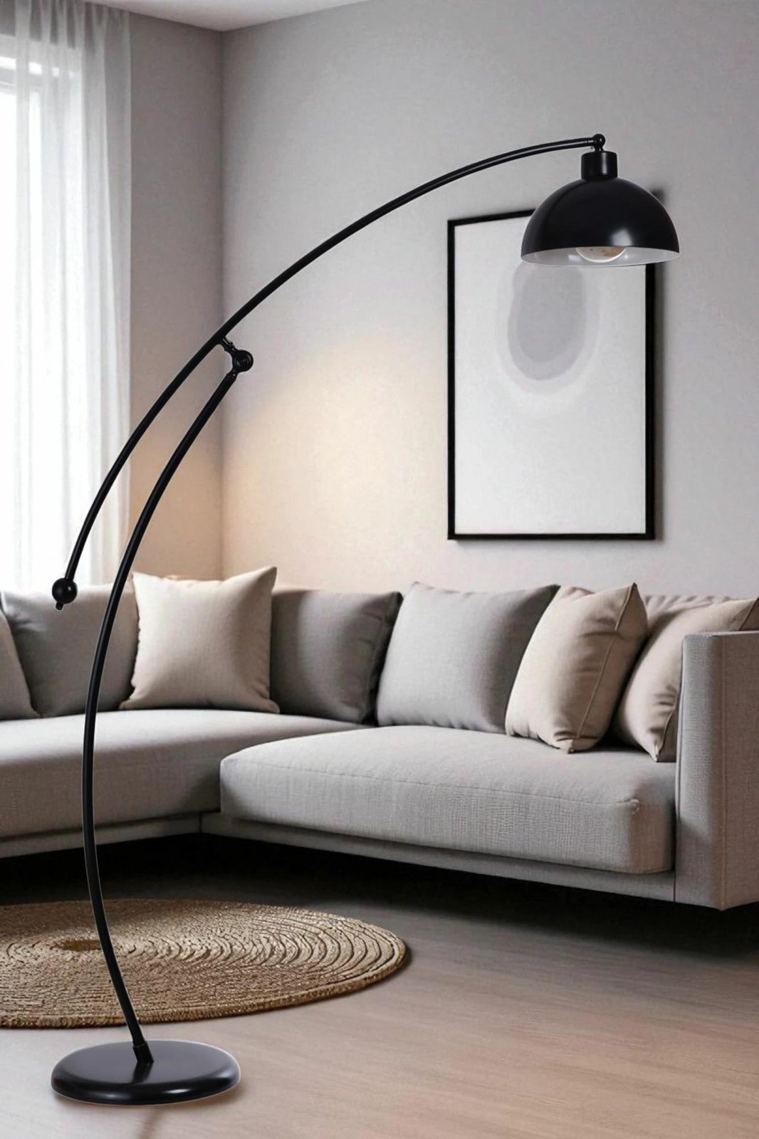 Llambë dyshemeje Opviq, ngjyrë e zezë, 8971-1