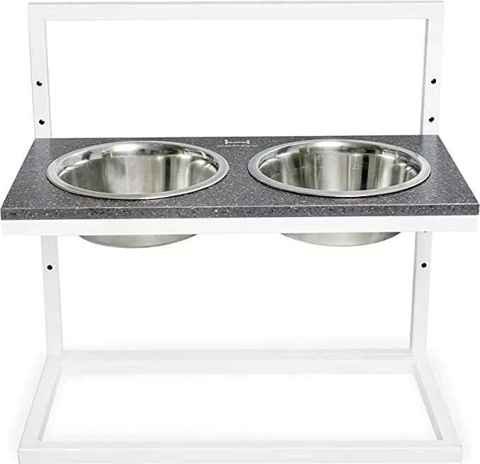  Harley & Cho Feeding Station (M (42x21cm), Guri i zi + i bardhë)