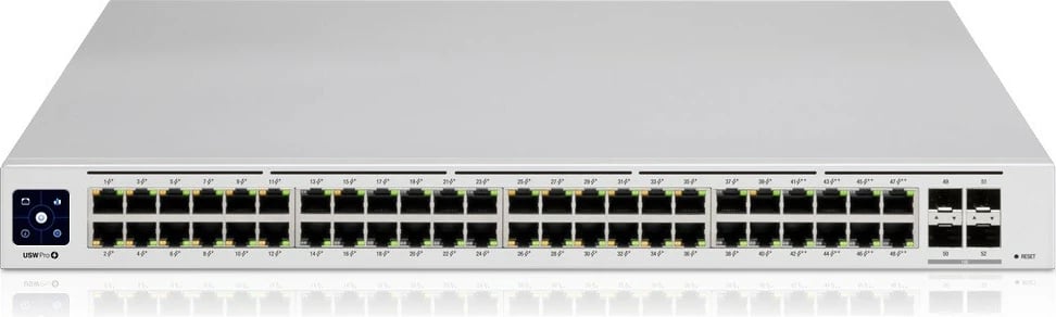 Switch i menaxhuar UBIQUITI USW-Pro-24-POE-EU, 24x1G PoE, 2x SFP+, rack, 450W, Gri