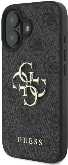 Mbështjellës Guess 4G Big Logo për iPhone 16, 6.1", i zi