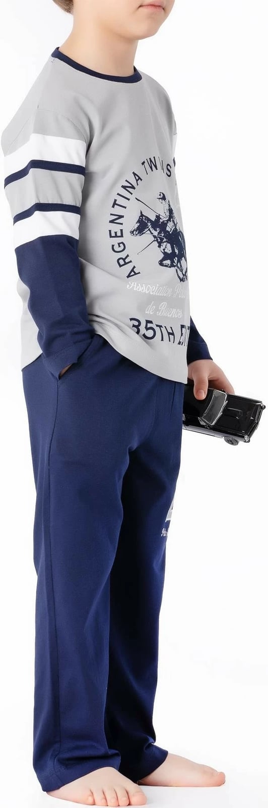 Pizhama për fëmijë Jumeon, 002-000703, ngjyrë gri