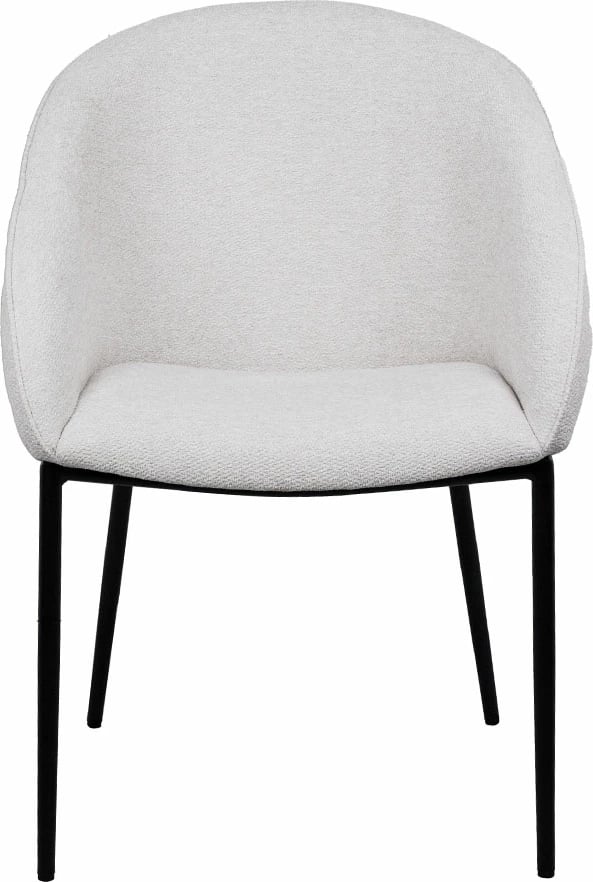 Karrige me mbështetëse krahësh Carmen, krem, 59x60.5x83.5