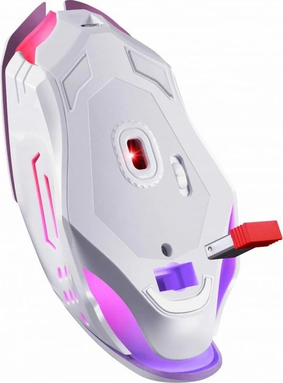 Maus gaming pa tela, Defender Katana GM-511 1200–3200 DPI, 5 butona, RGB, 10 m, i bardhë