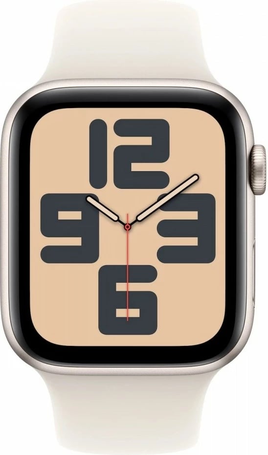 Smartwatch Apple Watch SE, 44 mm, alumini, moonlight, rrip sportiv S/M