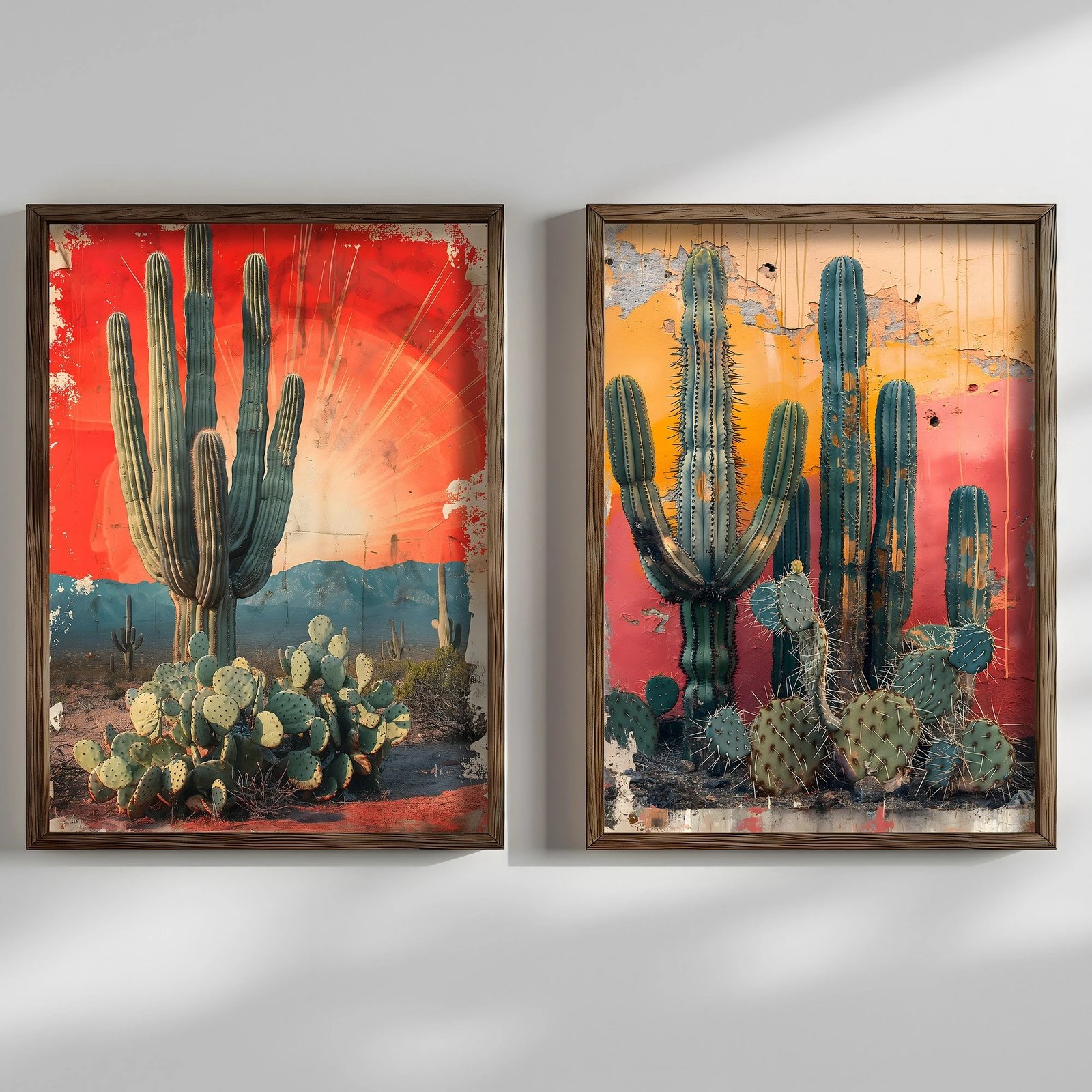 Pikturë dekorative me kornizë MDF (2 copë), Wallity, HUM114