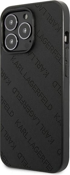 Mbështjellës Karl Lagerfeld Perforated Allover për iPhone 13 Pro / 13 6.1", i zi