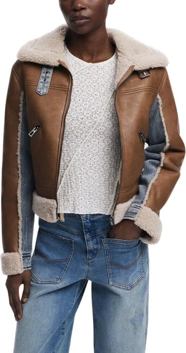 Jakne femra Desigual, beige