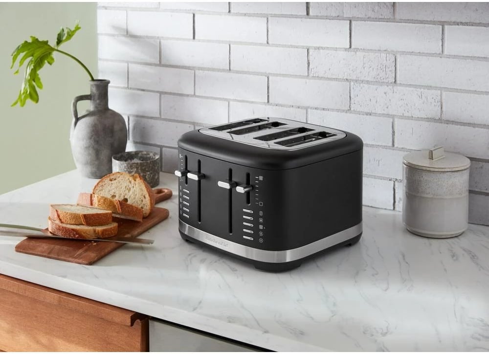Tostier KitchenAid 5KMT4109EBM, 4 feta, çelik inox, e zezë