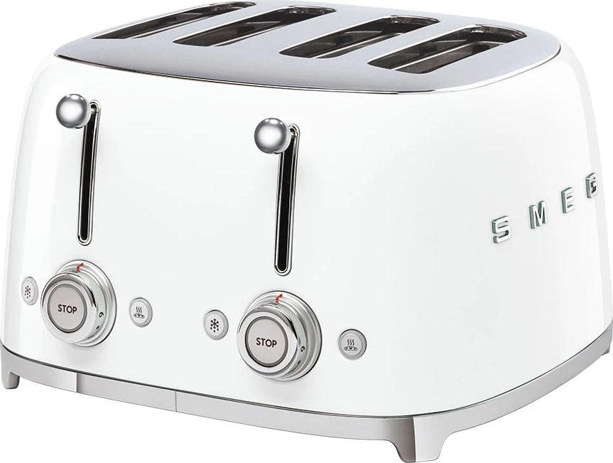 Thekëse buke Smeg 50' Style TSF03, 4x4, e bardhë