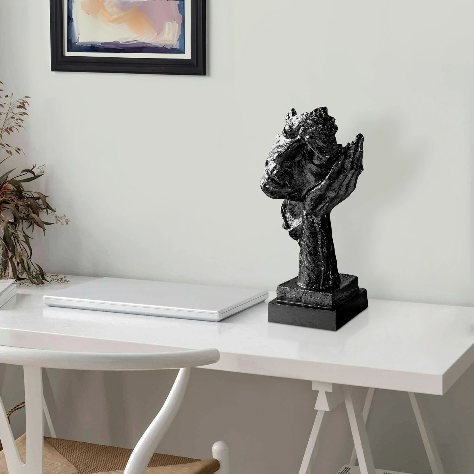 Objekt dekorativ Evila Originals, Yak-030-C, ngjyrë e zezë