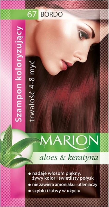 Shampon ngjyrues për femra Marion 67 Bordo 40ml