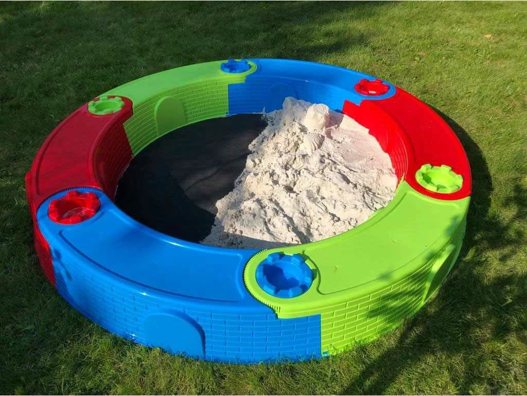 Kuti rëre palosëse, NEW BABY CASTLE 170 cm, plastike, 6 module, shumëngjyrëshe