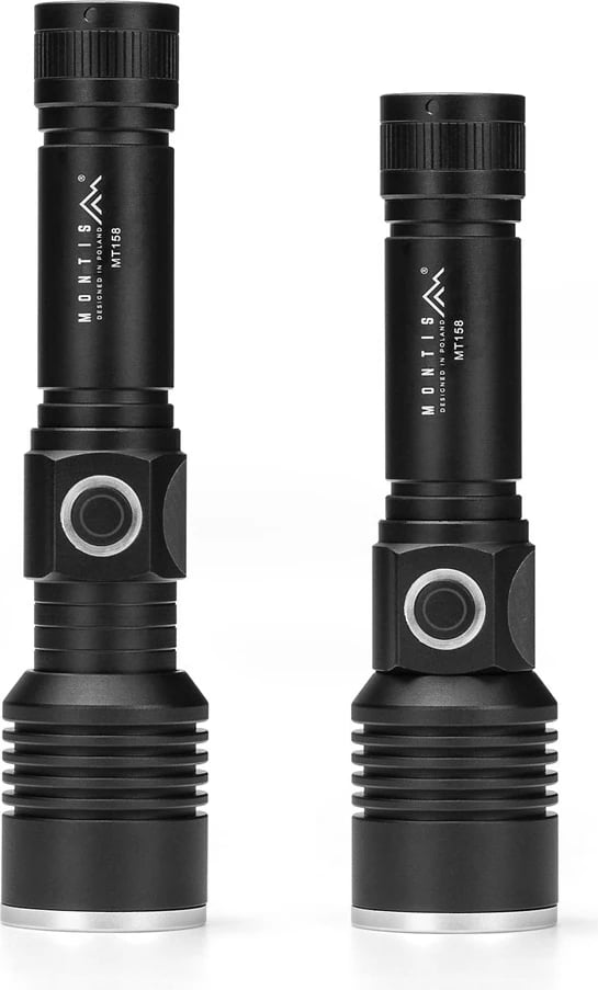 Elektrik dore Montis MT158, LED, 1200 mAh, Alumini, i zi