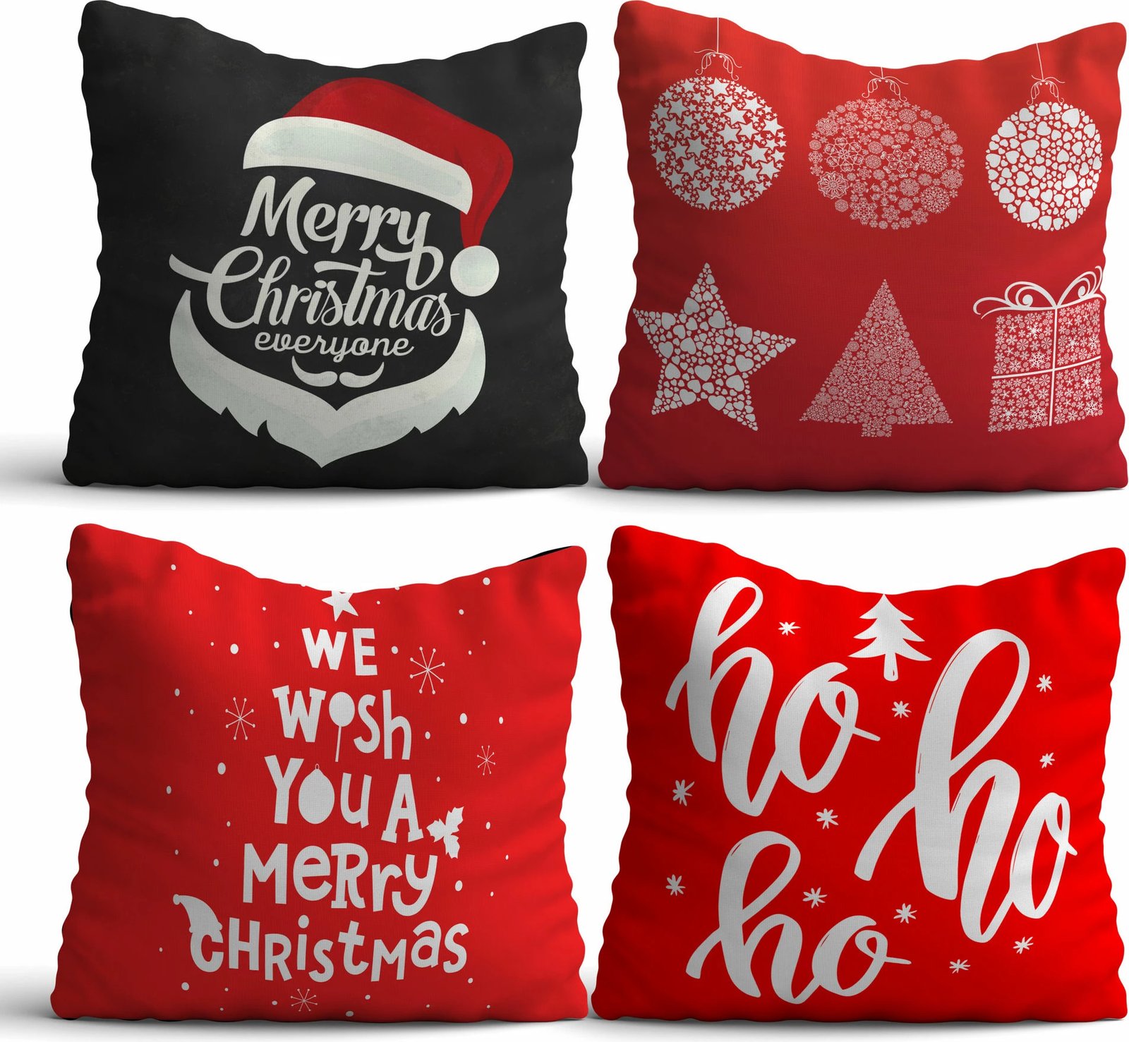 Set jastëkësh dekorativ (4 copë), Aberto Design, NYXMAS09