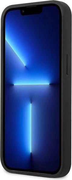 Mbështjellës Mercedes MEHCP13SPSQBK për iPhone 13 mini 5.4", lëkurë, i zi