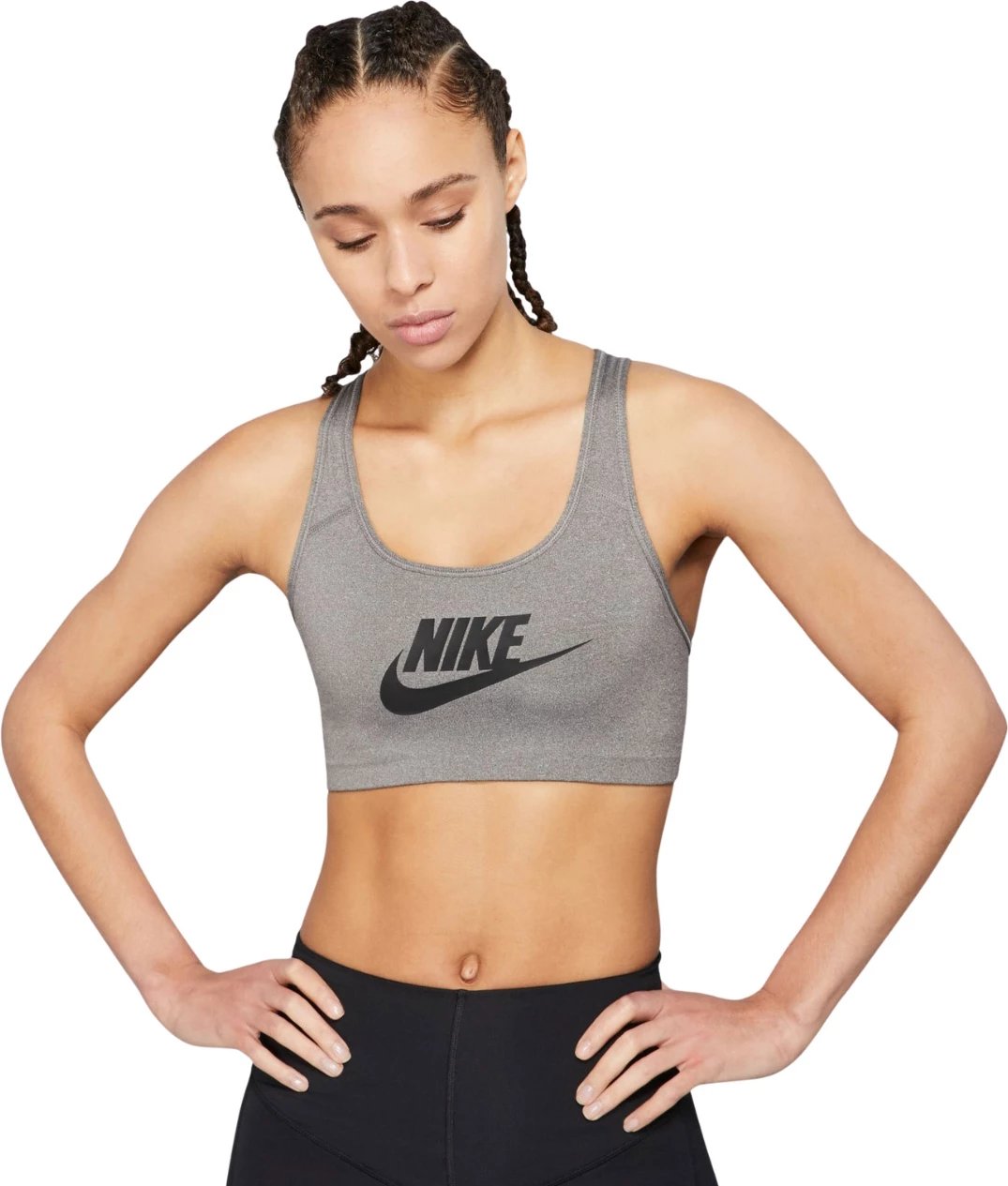Bra sportive Nike për femra, gri