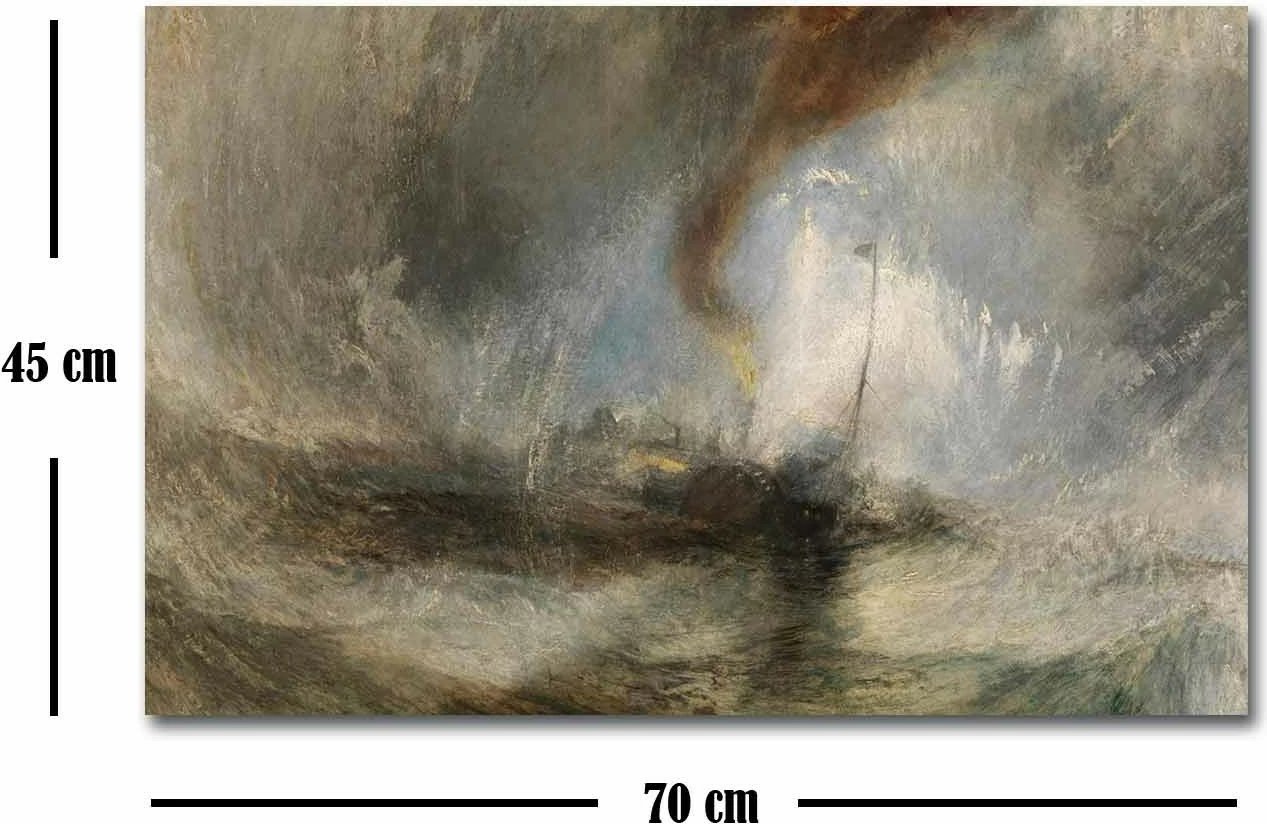 Pikturë dekorative në kanavacë Wallity, FAMOUSART-083, shumëngjyrëshe, 45x70cm