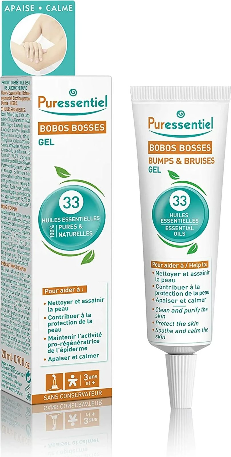 Xhel për lëkurë unisex Puressentiel Sos Repair Gel 33 Oil, 20ml