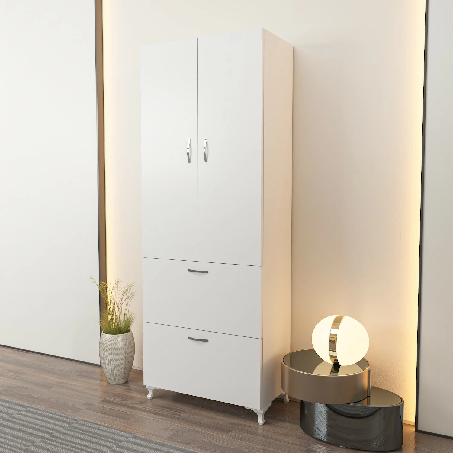 Dollap multifunksional, i bardhë, Hanah Home Yasam