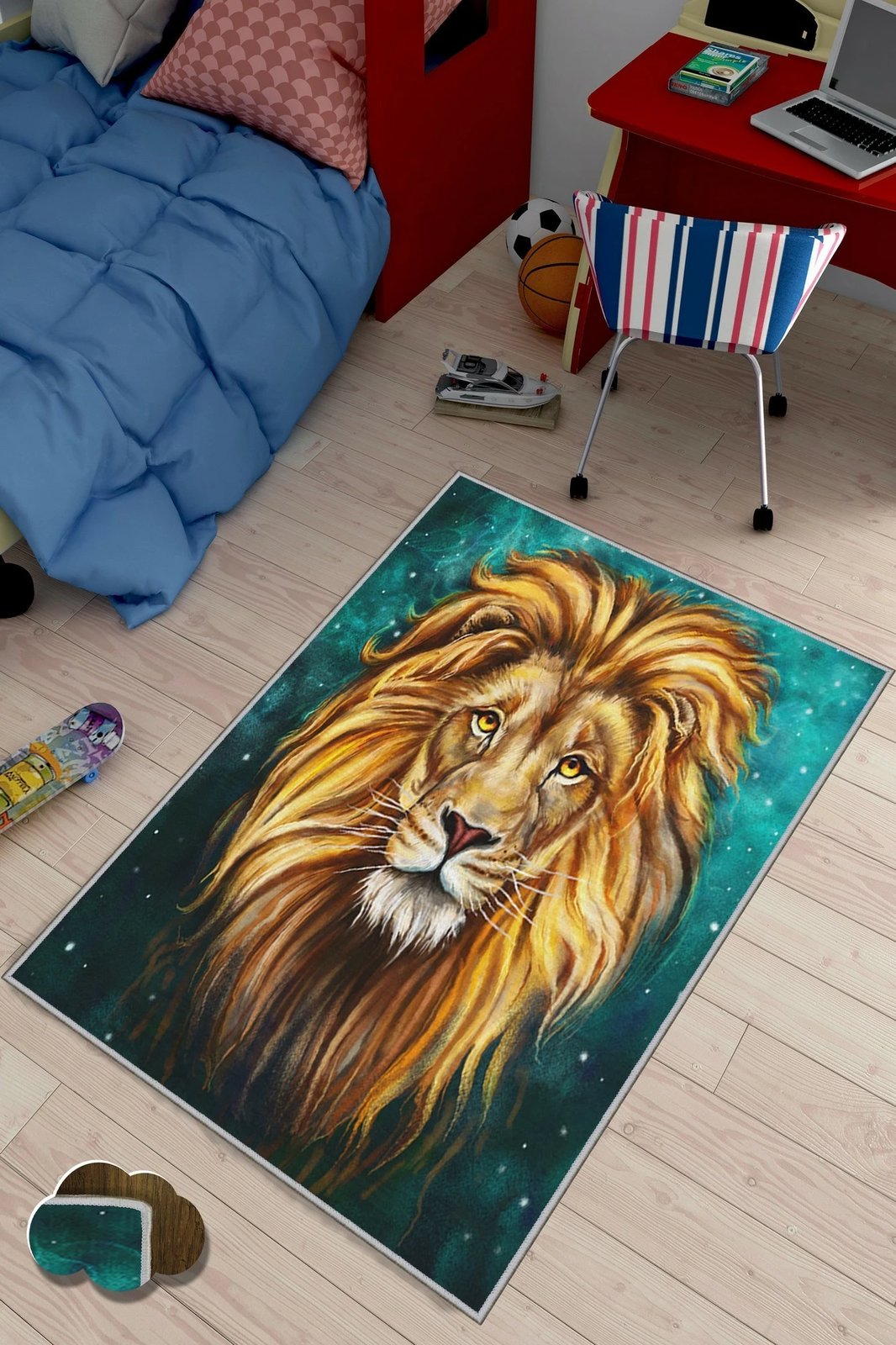 Qilim për korridor, shumëngjyrësh, luan, 80x200cm, Conceptum Hypnose, KHMFESTO001KEÇE