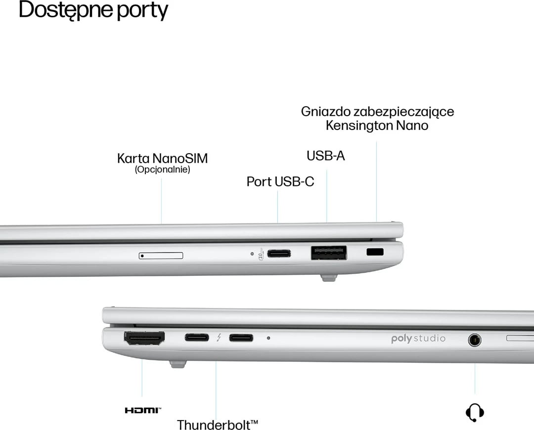 Laptop HP EliteBook 8 G1a, Ryzen AI 7 PRO 350, 14" WUXGA, 24GB RAM, 512GB SSD, Pike silver aluminium