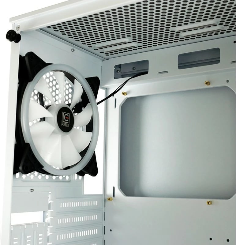 Kasë LC-Power Gaming 803W RGB, Midi Tower, xham i temperuar, e zezë/e bardhë Kasë LC-Power Gaming 803W RGB, Midi Tower, xham i temperuar, e zezë/e bardhë