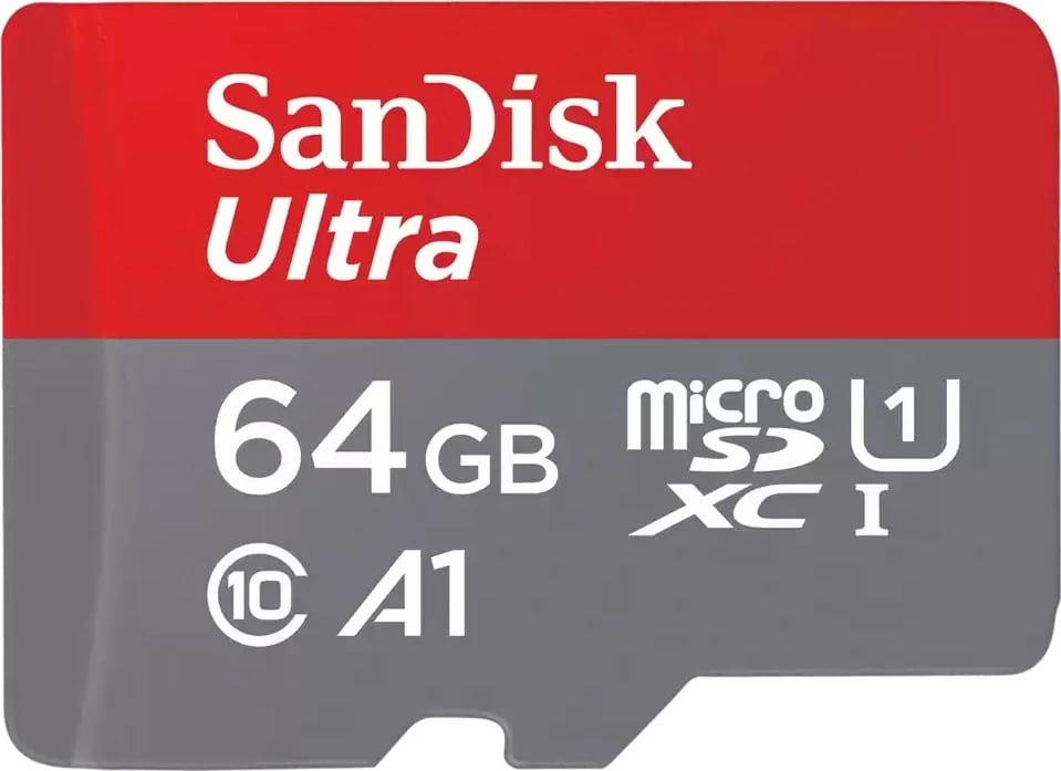 Kartelë memorie Sandisk Ultra microSDXC 64GB me adapter