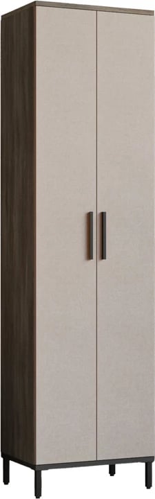 Kabinet kolonë Cambi, ngjyrë kafe-antracit, 50x35.5x183.6cm