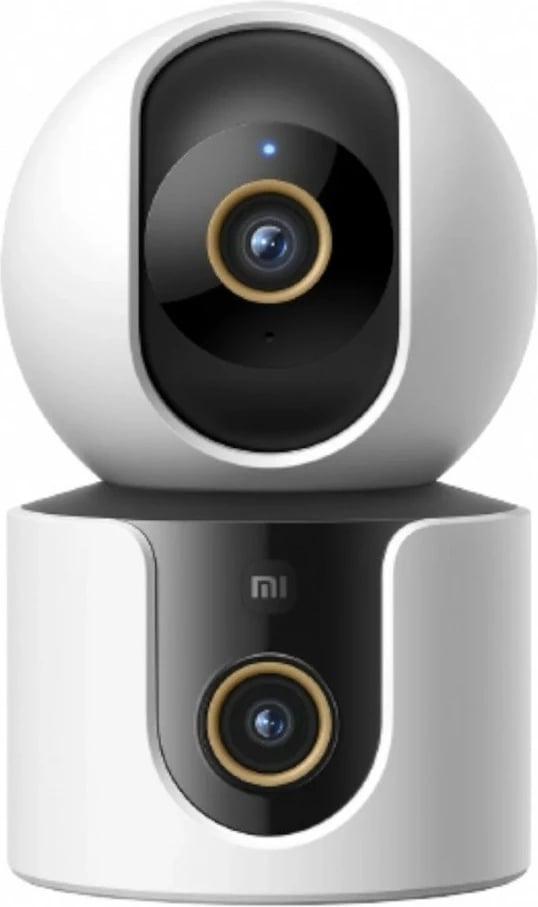 Kamera smart Xiaomi C500 Dual, 2K 2560x1440, dy kamera (fikse + PTZ), Wi‑Fi 2.4/5 GHz, audio dykahësh, microSD/SDXC, e bardhë