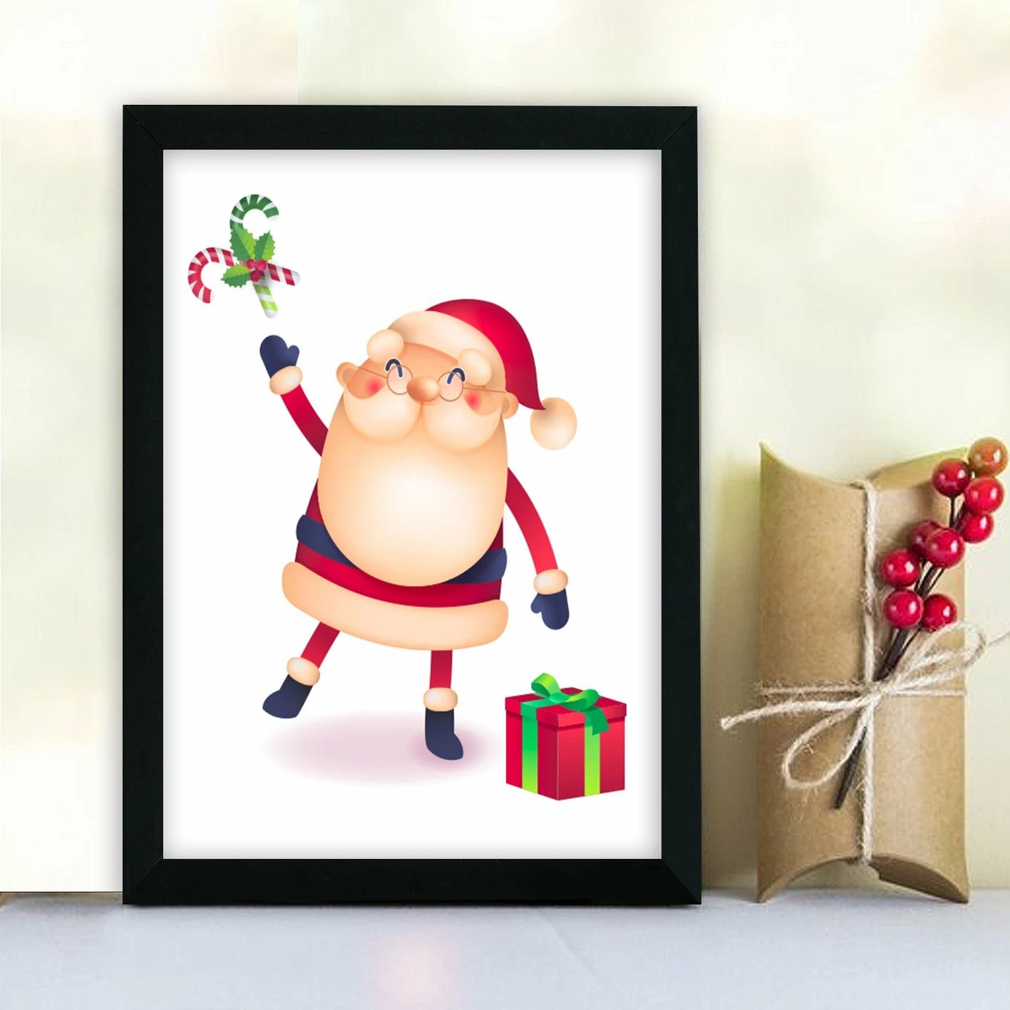 Pikturë dekorative me kornizë MDF, shumëngjyrëshe, Wallity, SC18301, 24x29cm