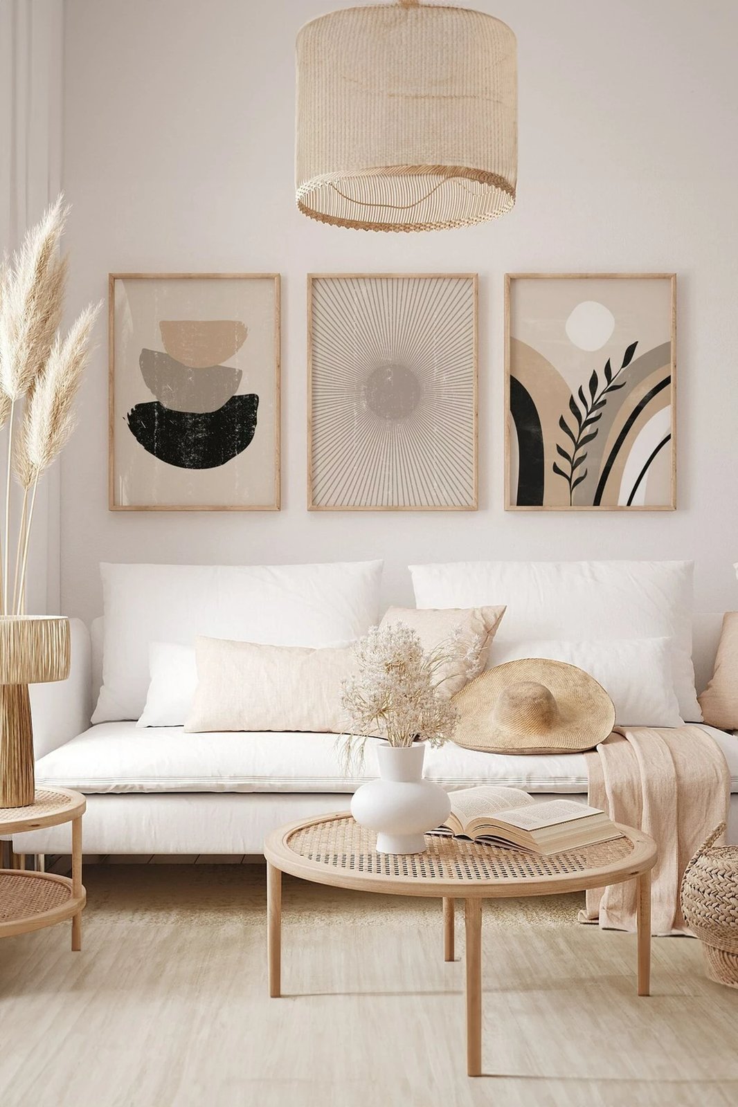 Pikturë dekorative me kornizë (3 copë), Wallity, 3Dartsohoset131