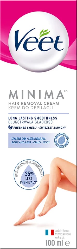 Krem për depilim trupit Veet Minima për femra 100ml