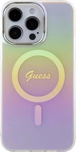 Mbështjellës Guess GUHMP15XHITSP për iPhone 15 Pro Max 6.7", MagSafe, rozë Mbështjellës Guess GUHMP15XHITSP për iPhone 15 Pro Max 6.7", MagSafe, rozë