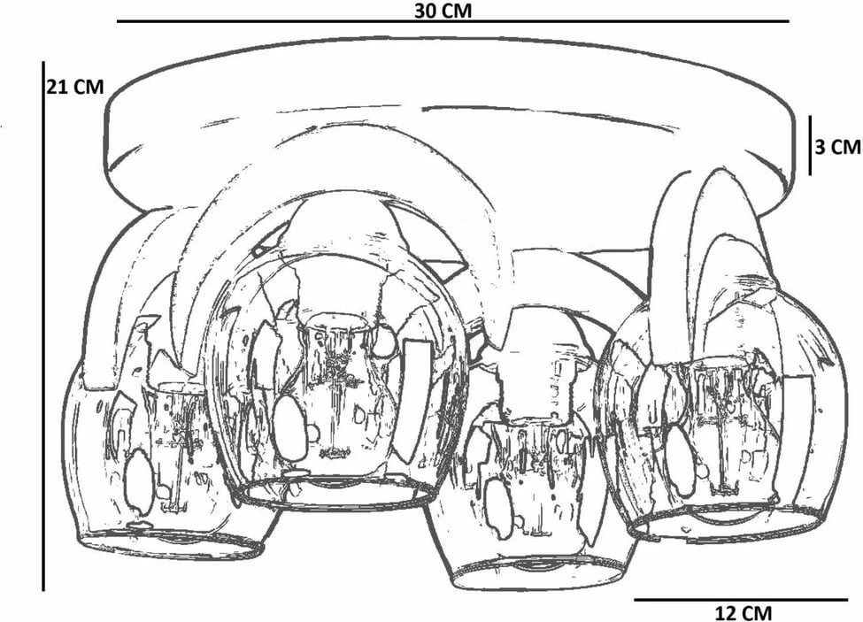 Llambadar Opviq, 9003-4, metal dhe dru, ngjyrë mjaltë, arre, e zezë