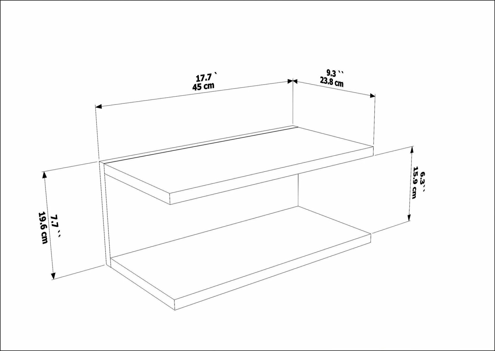 Komodinë natës, ngjyrë bezhë, Skye Decor, Ramira
