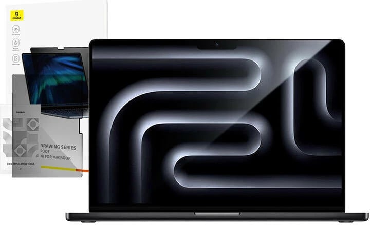 Mbështjellës magnetik Baseus Magic Drawing për MacBook Pro 13" (2022) me set pastrimi, Transparent