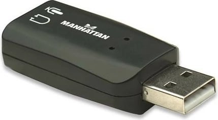 Kartë zanore USB Manhattan 150859, 5.1 kanale, e zezë